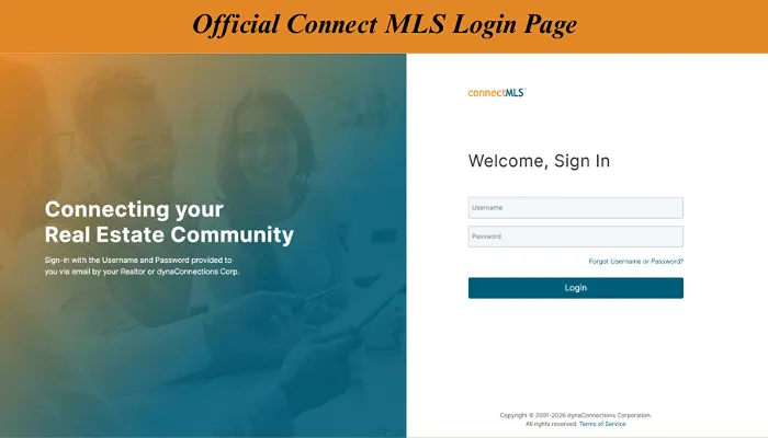 Official Connect MLS Login Page
